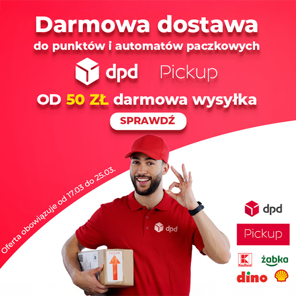 Darmowa dostawa z DPD wraca! Zamawiaj bez kosztów wysyłki od 50 zł