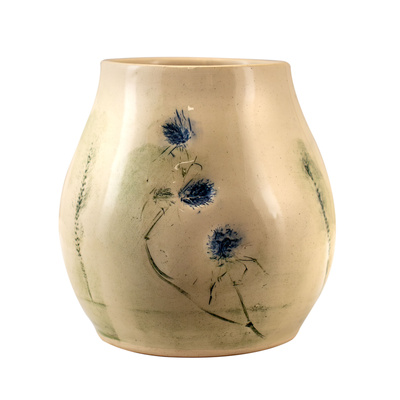 Matero Ceramiczne Flora Blue 300 ml – seria Crater
