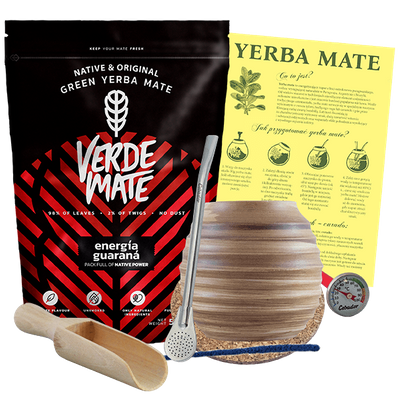 Zestaw Yerba Verde Mate Energia Guarana 500g