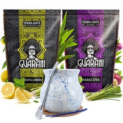 Zestaw yerba mate 2x500g Guarani + tykwa
