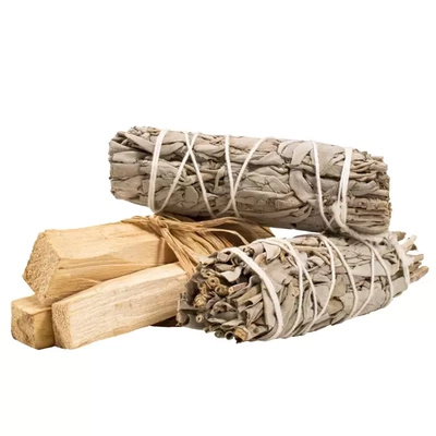 2x Biała Szałwia+Palo Santo zestaw oczyszczający