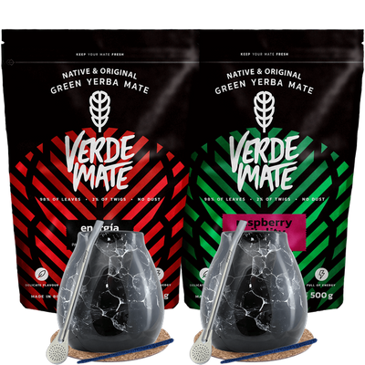 Zestaw Yerba Mate Energia dla dwojga Bombilla 1kg