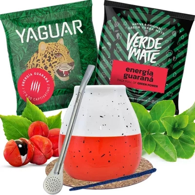 Zestaw do yerba mate Tykwa + Bombilla 2x50g