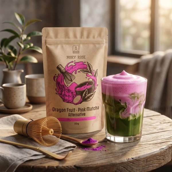 Zestaw do kolorowego Matcha Latte: Matcha + Pink Matcha + akcesoria