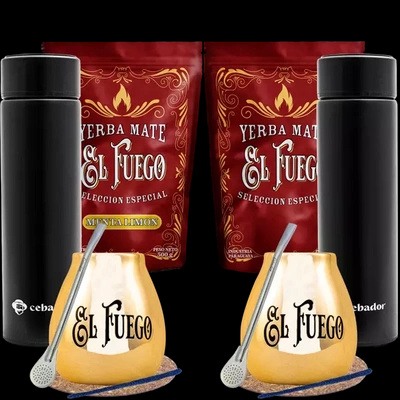 ZESTAW Yerba Mate TERMOS akcesoria dla dwojga