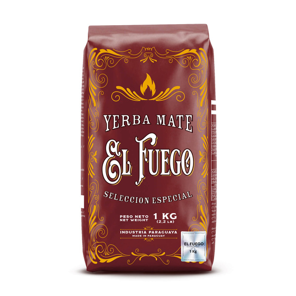 Zestaw Yerba Mate: El Fuego Elaborada 1kg + Matero + Bombilla