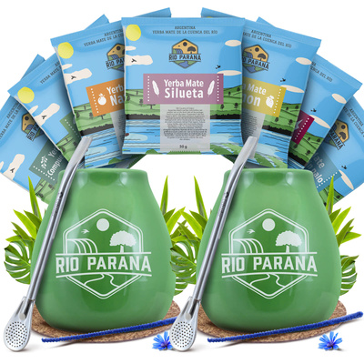 Zestaw Yerba Mate Rio Parana DLA DWOJGA Matero Bombilla