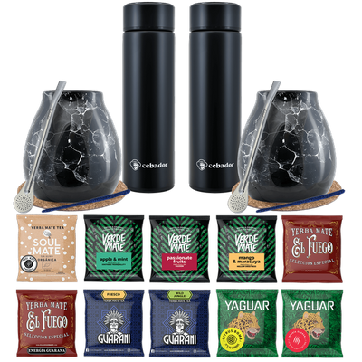 Zestaw Yerba Mate Termos bombilla dla dwojga 500g