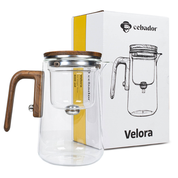 Szklany Dzbanek z Magnetycznym Zaparzaczem Velora 800 ml