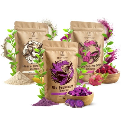 Zestaw Kolorowe Matche: Purple Matcha + White Matcha + Pink Matcha
