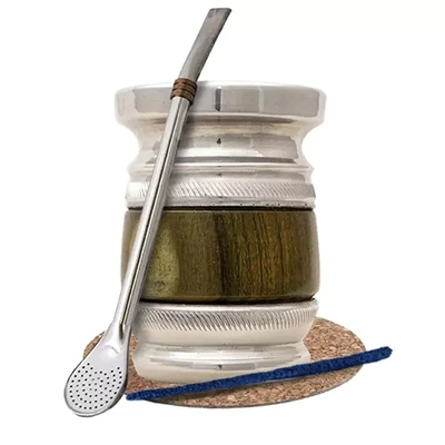 Zestaw akcesoriów do yerba mate: Palo Santo + Bombilla