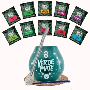Zestaw Yerba Mate Green 500g Tykwa Bombilla 10x50g