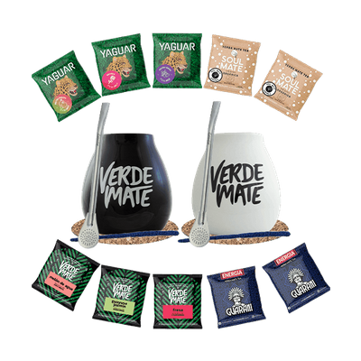 Zestaw Yerba Mate Tykwa x2 Bombilla 10x50g
