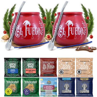Zimowy zestaw Yerba Mate dla DWOJGA 10x50g