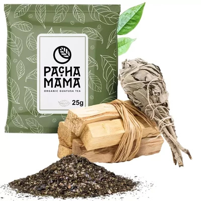 Zestaw palo santo kadzidło + Szałwia pęczek + Guayusa
