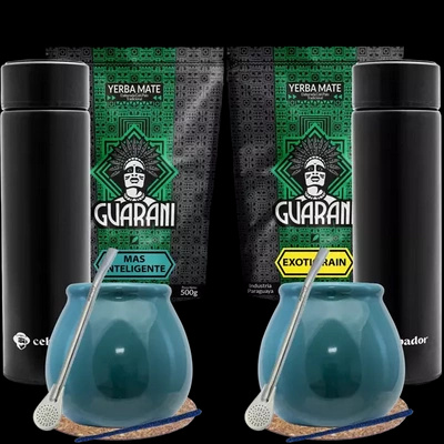 Zestaw Yerba Mate Termos bombilla dla dwojga 1kg
