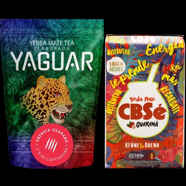 Zestaw Yerba Mate CBSe Yaguar Energia 2x500g 1kg