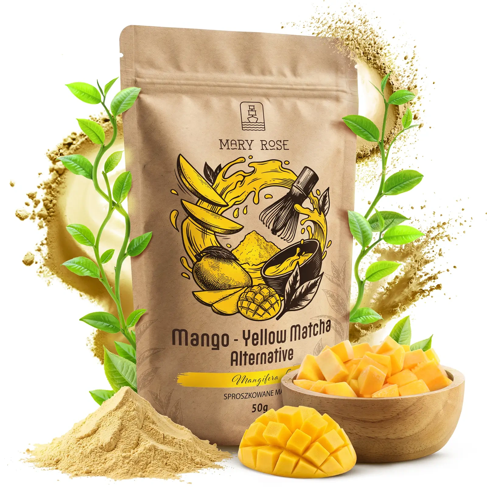 Mary Rose Yellow Matcha Mango