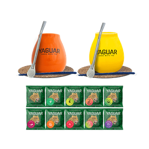 Zestaw 500g Yerba Mate Yaguar 10x50g dla dwojga