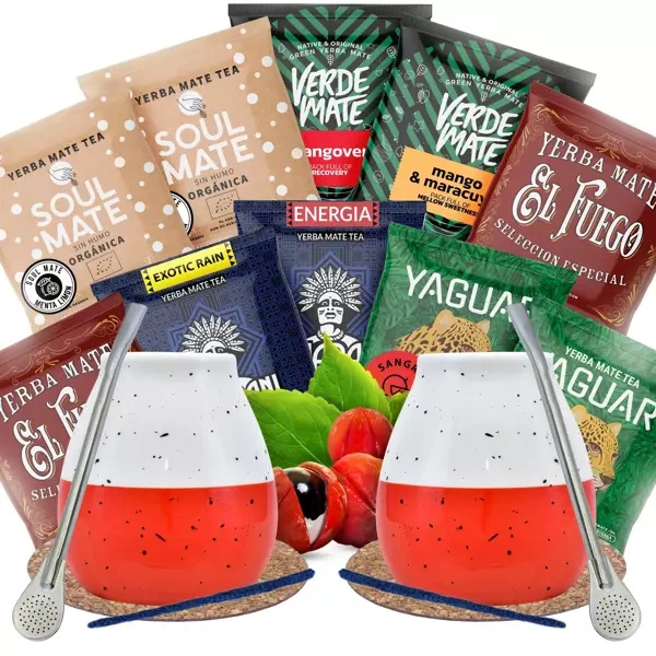 Yerba Mate Zestaw dla Dwojga Owocowy na start 
