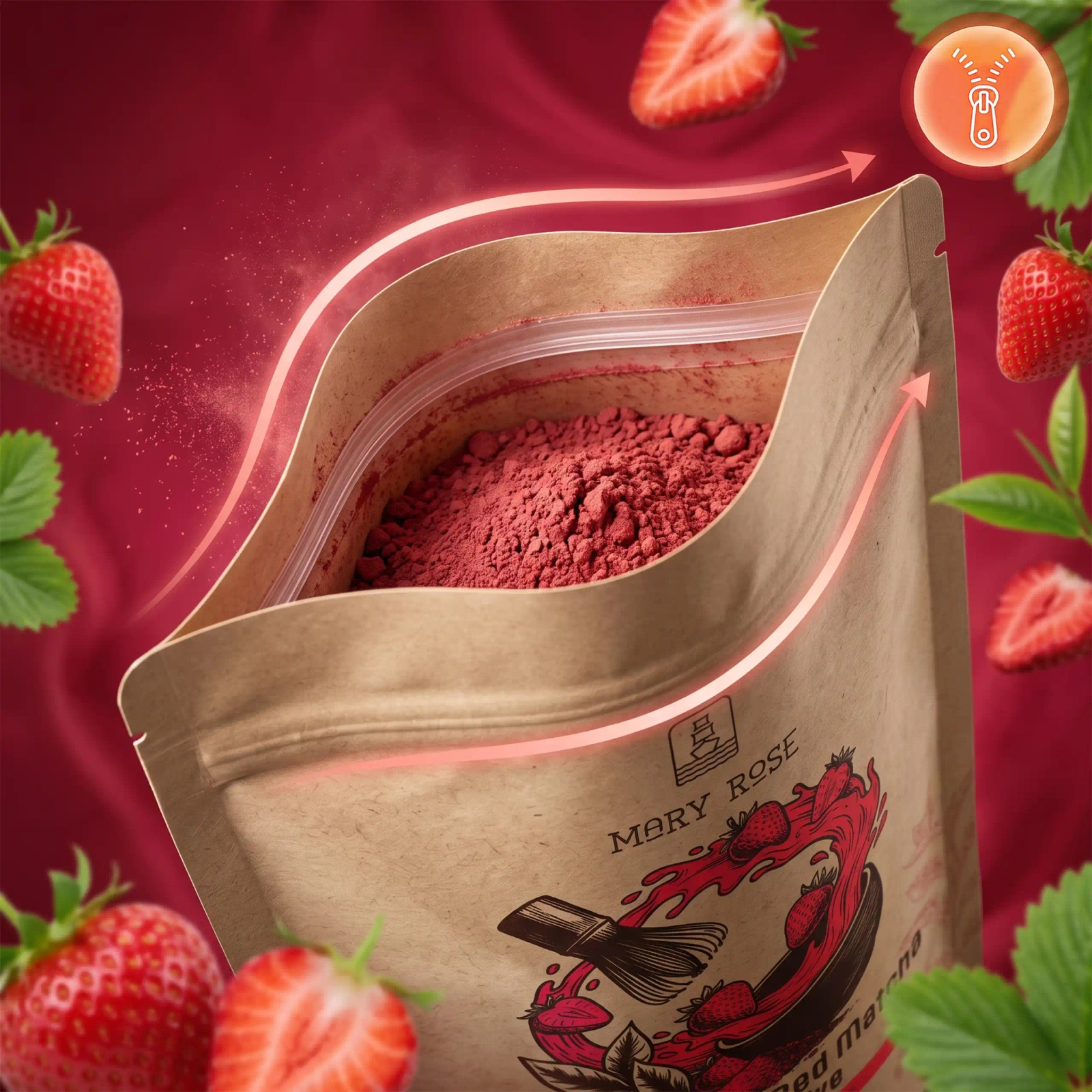 Mary Rose Red Matcha Truskawka