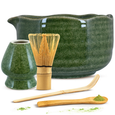 Zestaw akcesoriów do parzenia herbaty matcha