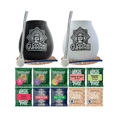 Zestaw Yerba Mate 500g Tykwa x2 Bombilla 10x50g