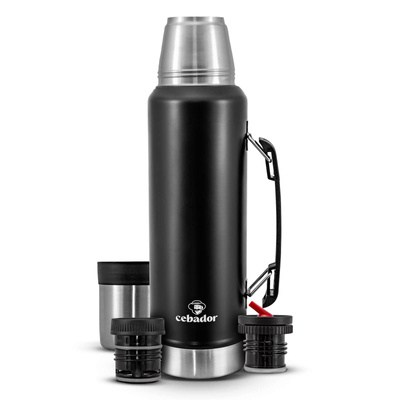 (II. kategoria) Termos Cebador Largoinox 1,2 L - czarny