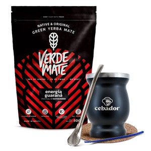 Zestaw yerba mate Verde Mate Energia Guarana 500g TermoMate + Bombilla