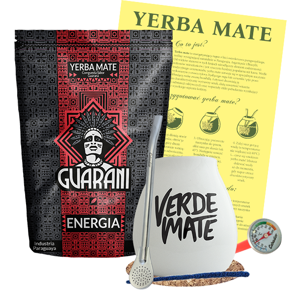 Zestaw Yerba Mate ENERGIA 500g + Bombilla + Tykwa