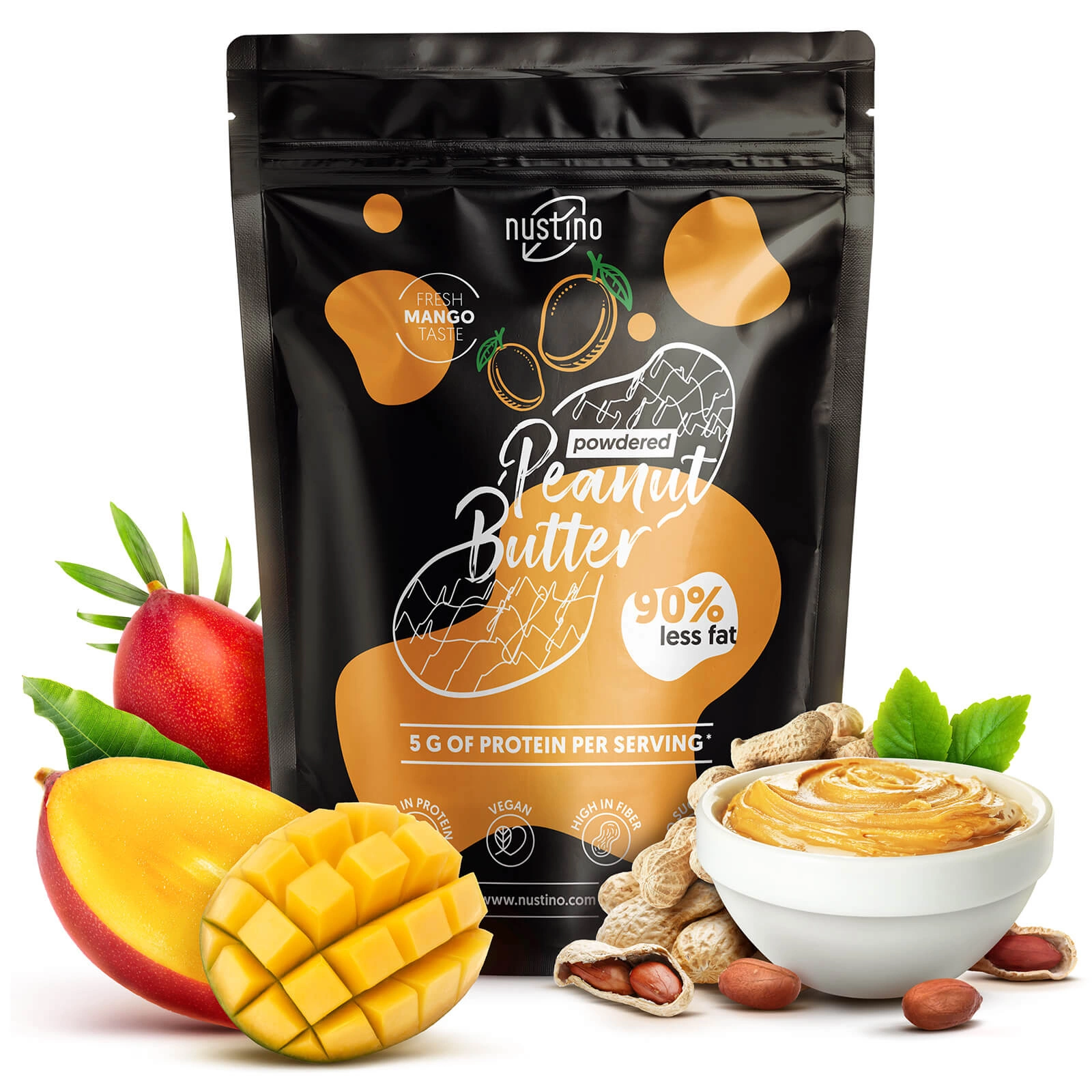 Masło orzechowe w proszku Nustino Mango