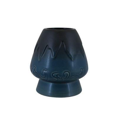 Kusenaoshi – Ceramiczna podstawka pod Chasen – Mountain (niebieska)