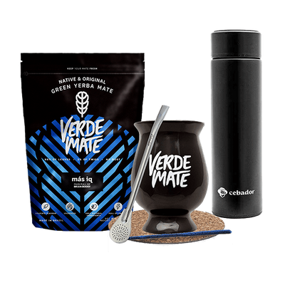 Zestaw Yerba Verde Mate MAS IQ 500g  Termos Tykwa