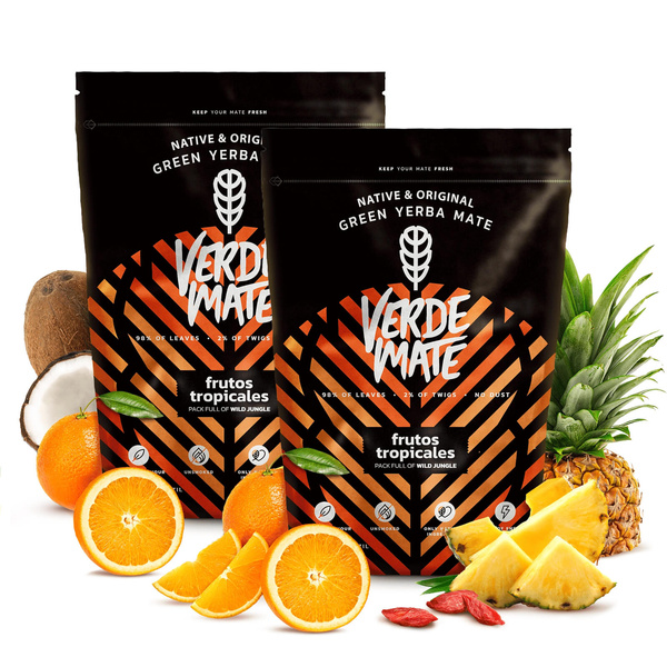 Yerba Verde Mate Green Frutos Owoce Tropikalne 1kg
