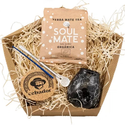 Zestaw prezentowy Yerba Mate: Soul Mate Energia 50g + tykwa + bombilla